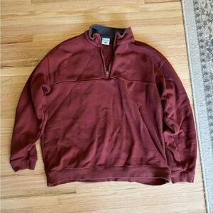 Columbia Red Zip Up Sweater Soft Casual Fabric